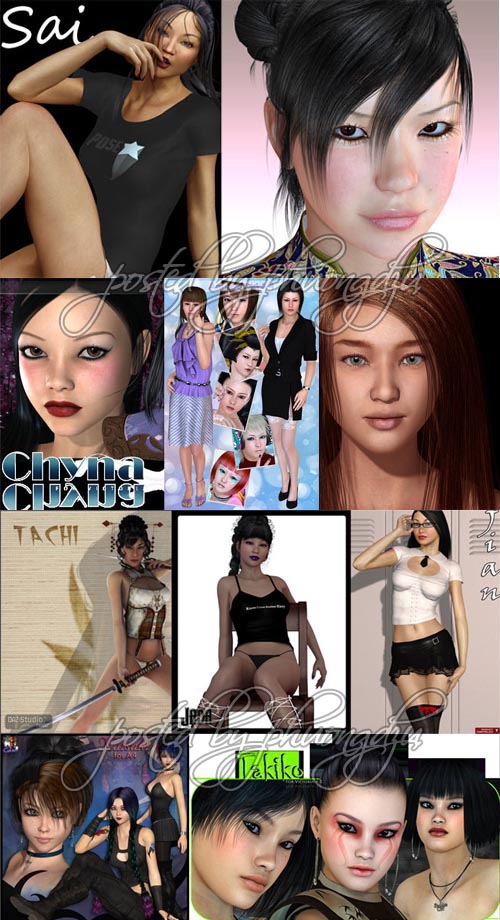 Renderosity Daz/Poser Asian Characters Pack 4 Renderosity Daz/Poser Asian Characters Pack 4