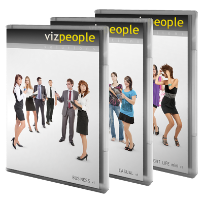 商业休闲人物高清平面素材合辑 Viz-People: People Bundle v1