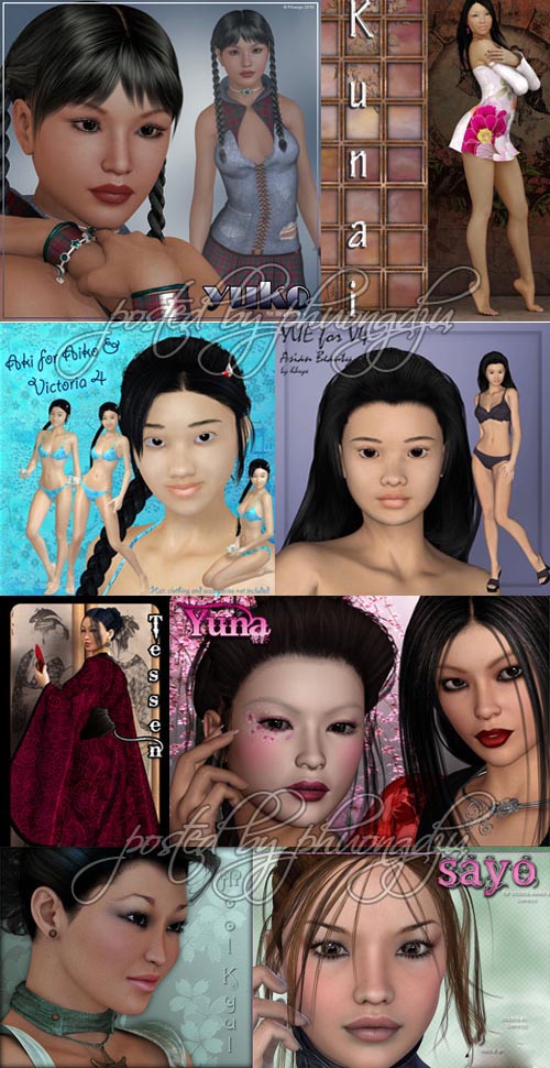 Renderosity Daz/Poser Asian Characters Pack 5 Renderosity Daz/Poser Asian Characters Pack 5