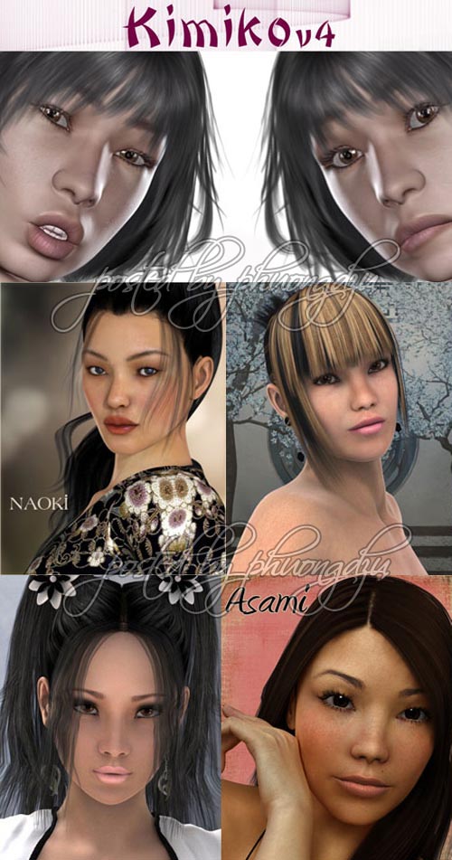 Renderosity Daz/Poser Asian Characters Pack 3 Renderosity Daz/Poser Asian Characters Pack 3