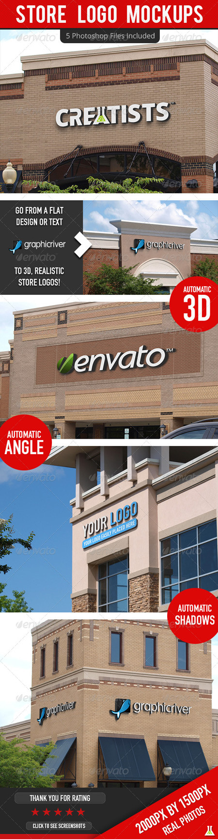 商店标志 GraphicRiver Store Logo Mockups