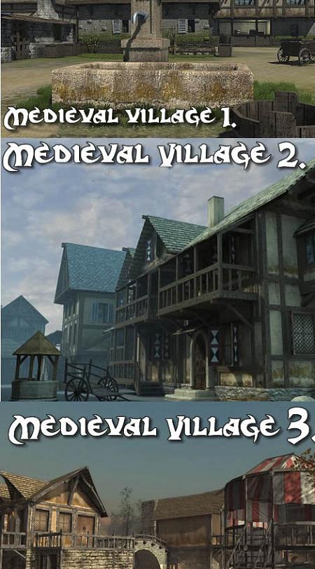 DEXSOFT: Medieval Village 1 2 3 Model Pack DEXSOFT: Medieval Village 1 2 3 Model Pack