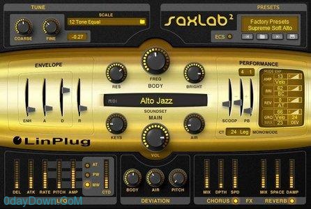 LinPlug SaxLab 2 v2.1.5 MacOSX 萨克斯软音源