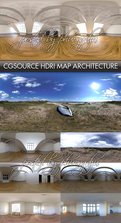CGSource 16 Full spherical HDRi Maps