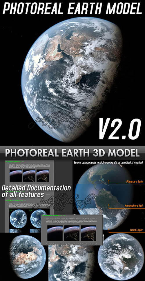 TurboSquid - Photoreal Dynamic Earth Model TurboSquid - Photoreal Dynamic Earth Model