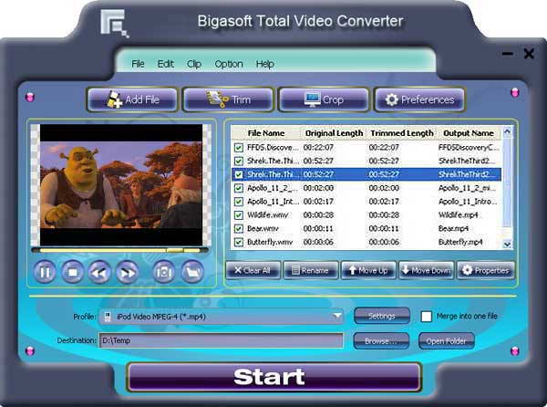 Bigasoft Total Video Converter 3.7.49.5044 视频转换器