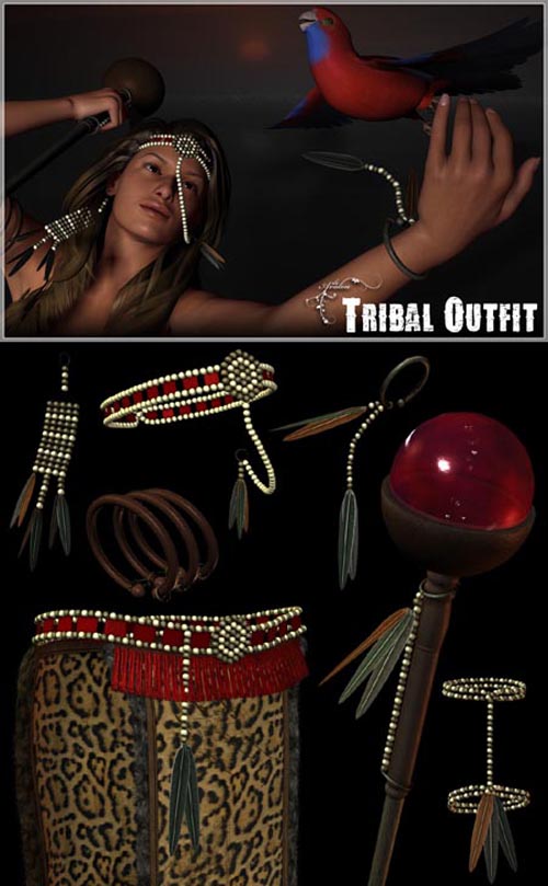 Renderosity - Daz/Poser Tribal Outfit Renderosity - Daz/Poser Tribal Outfit