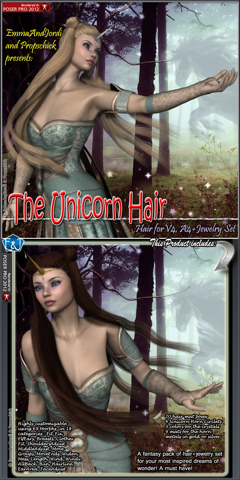 The Unicorn Hair For V4 And A4