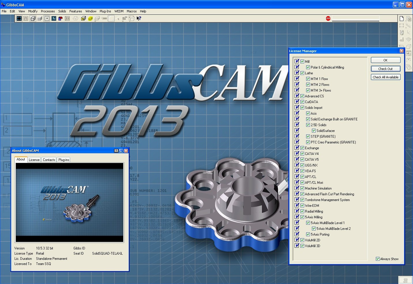 GibbsCAM 2013 (build 10.5.3.0)