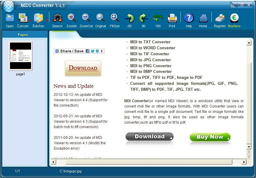 MDI Converter 4.7 BEAN