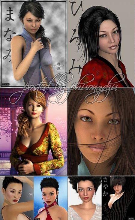 Daz/Poser Asian Characters Pack 1 Daz/Poser Asian Characters Pack 1