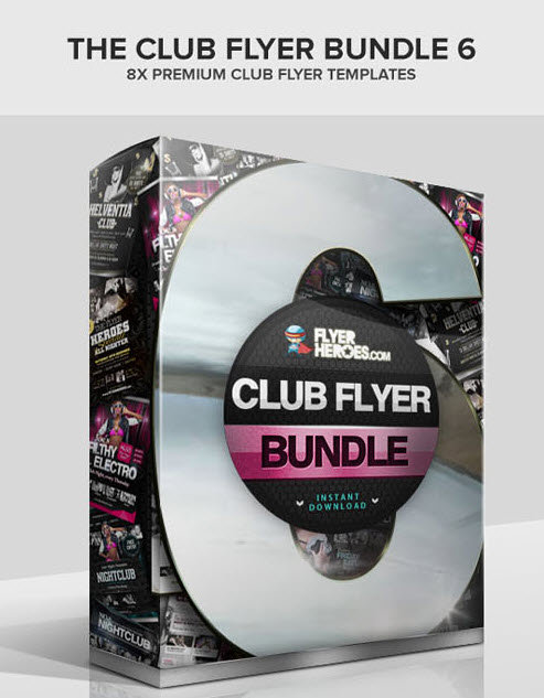 俱乐部传单 FlyerHeroes – The Club Flyer Bundle 06