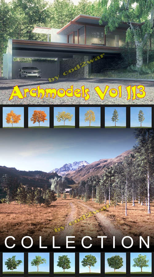 Evermotion – Archmodels vol 113 树木3D模型