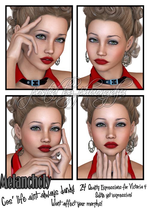 Renderosity Melancholy Expressions Renderosity Melancholy Expressions