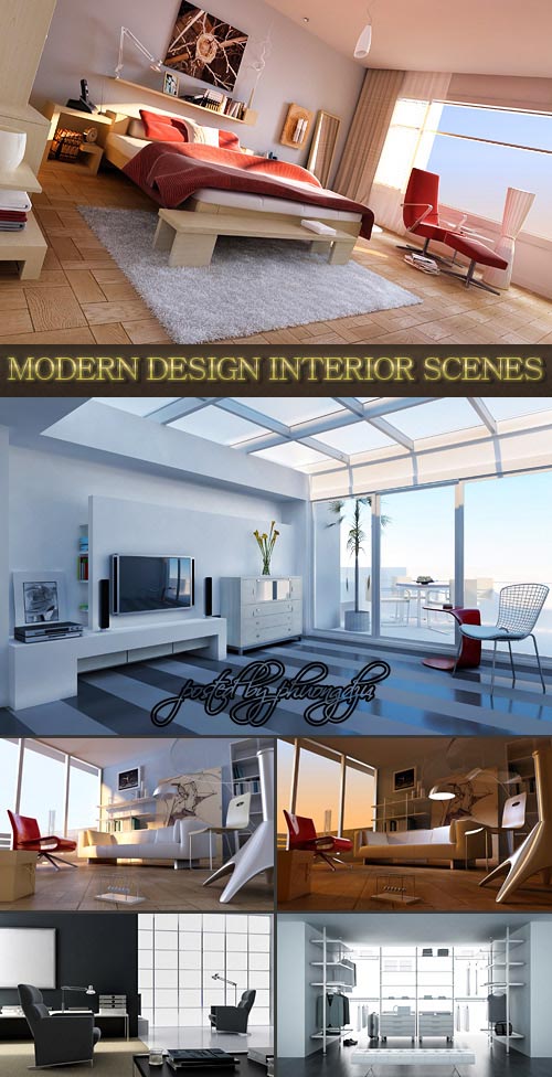 M0DERN DESIGN INTERIOR SCENES