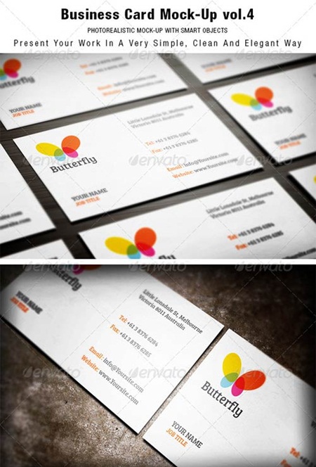 Business Card Mock-up vol.4 名片模板