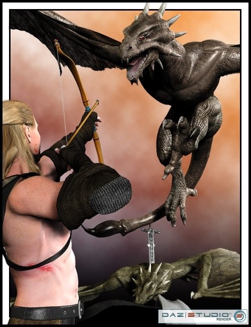 Daz3D Wild Wyvern Action Daz3D Wild Wyvern Action