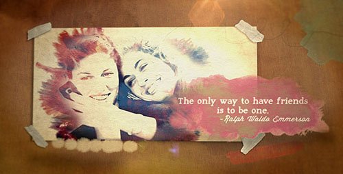 水彩AE模板 Watercolor Quotes Portrait – VideoHive After Effects Project