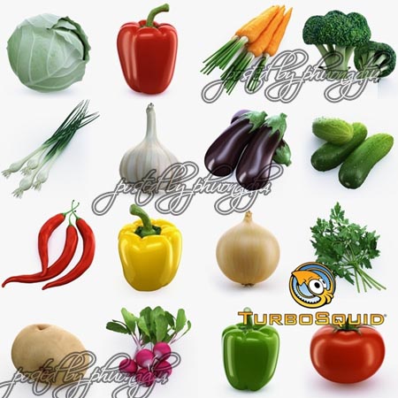 TurboSquid - Collection of Vegetables TurboSquid - Collection of Vegetables