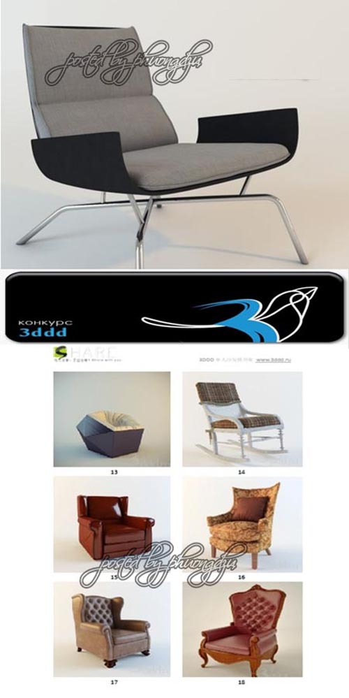 3DDD - Armchair 3D models 3DDD - Armchair 3D models