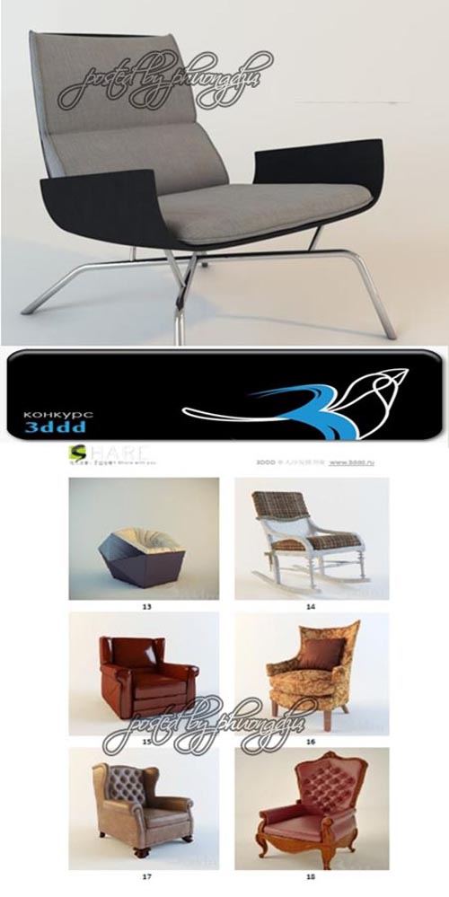 3DDD - Armchair 3D models