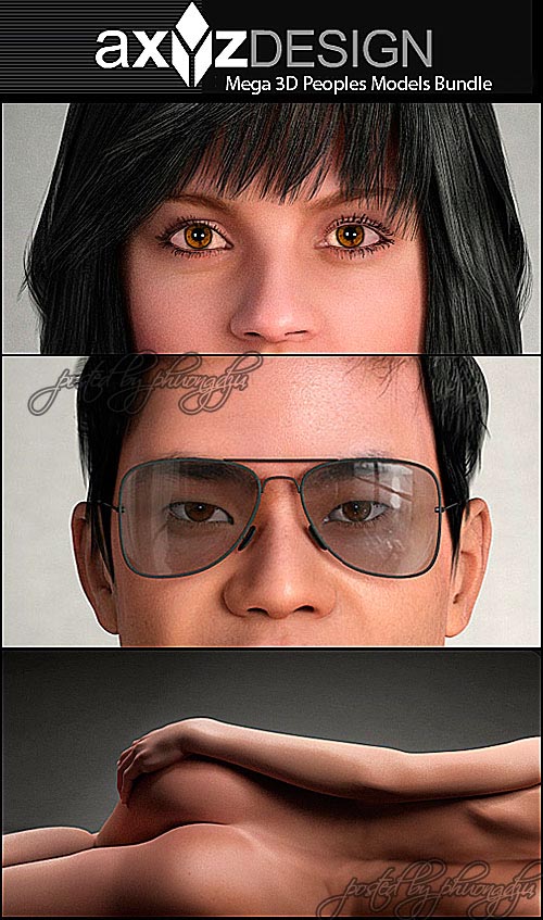 AXYZ Design - Mega 3D Peoples Models Bundle AXYZ Design - Mega 3D Peoples Models Bundle