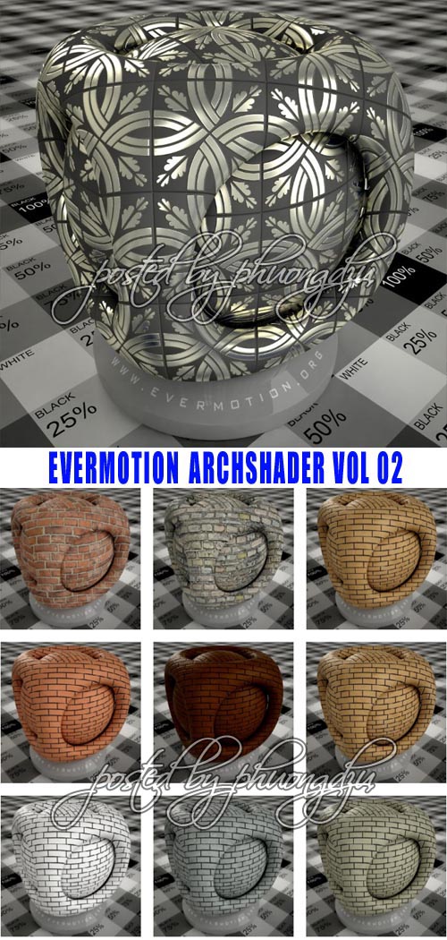 Evermotion Archshaders vol 2 for V-RAY