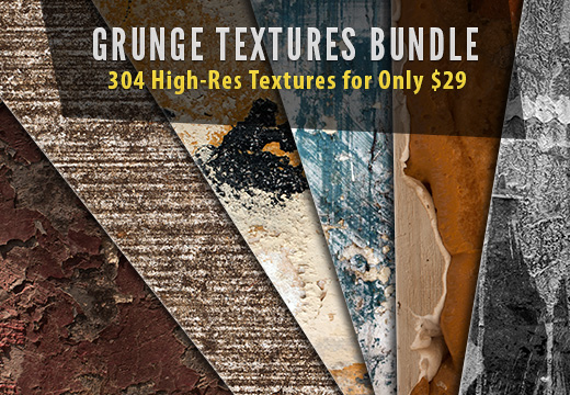 Grunge Textures Bundle: 304 High-Res Textures 污渍纹理包