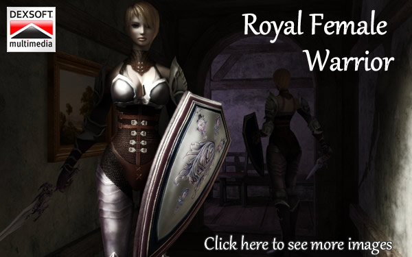 Royal Female Warrior animated character