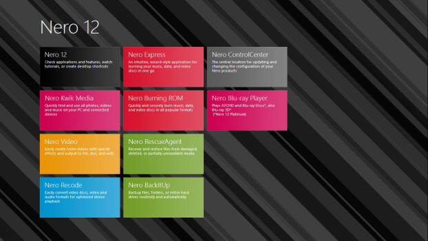 Nero 12 Platinum 支持 Windows 8 Nero 12 Platinum 支持 Windows 8