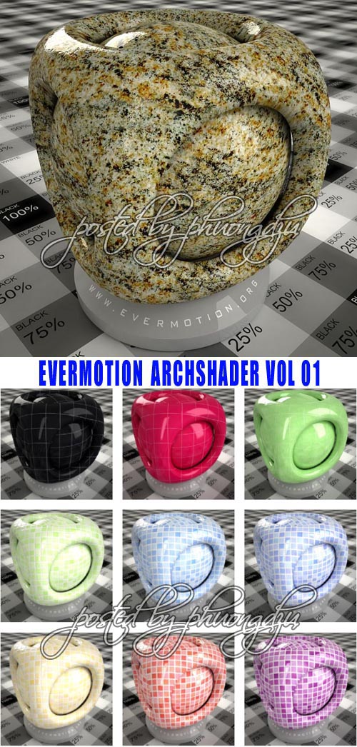 Evermotion Archshaders vol 1 for V-RAY