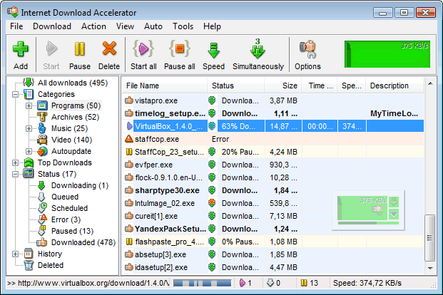 Internet Download Accelerator 5.9.1.1239