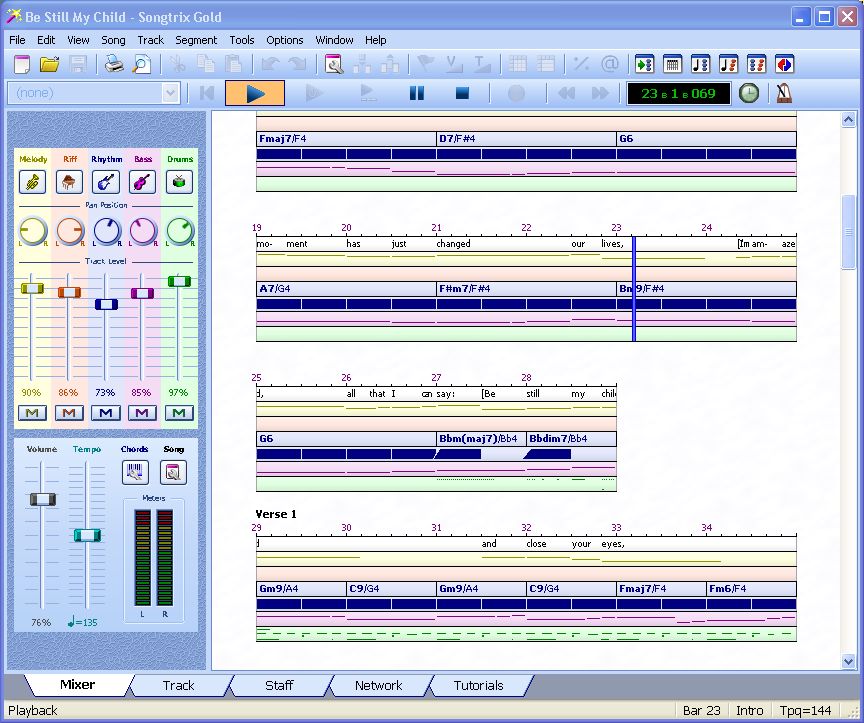 ChordWizard Software Songtrix Gold 3.0t