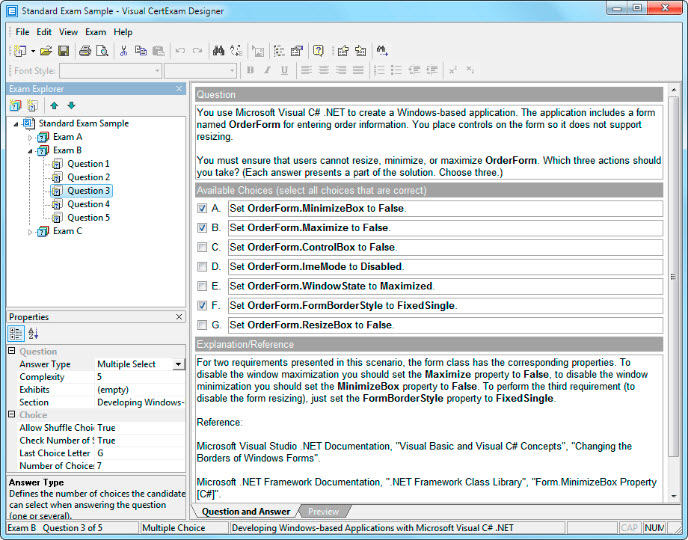 Visual CertExam Suite 3.4.2