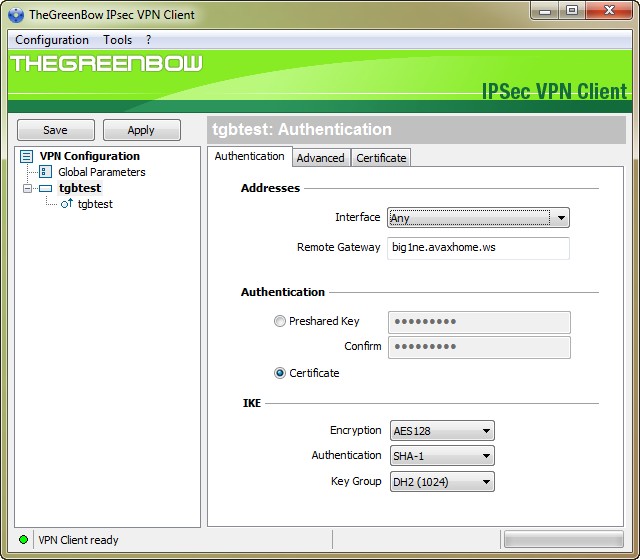 TheGreenBow IPSec VPN Client 5.51.002