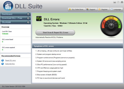 DLL Suite 2013.0.0.2113 Multilingual dll文件修复