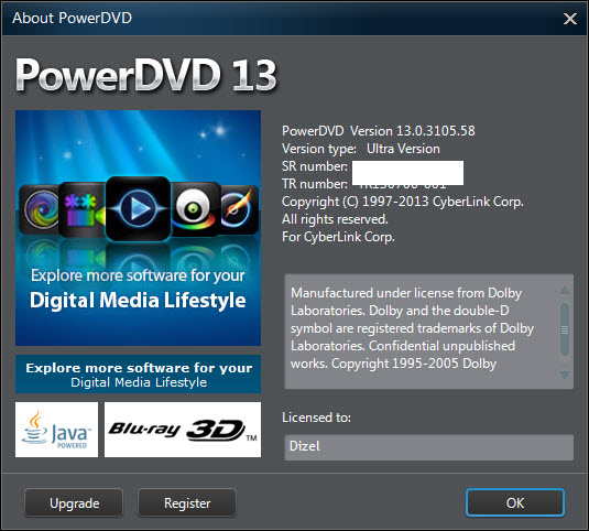 CyberLink PowerDVD 13.0.3105.58 Ultra Multilanguage