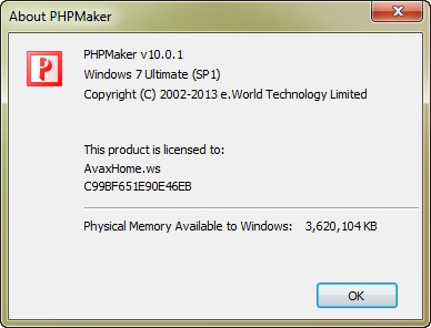 PHPMaker 10.0.1