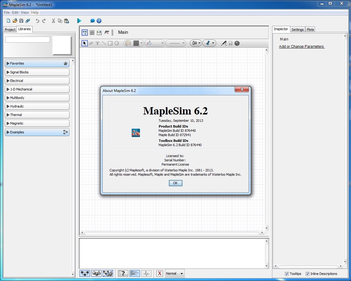 Maplesoft MapleSim 6.2