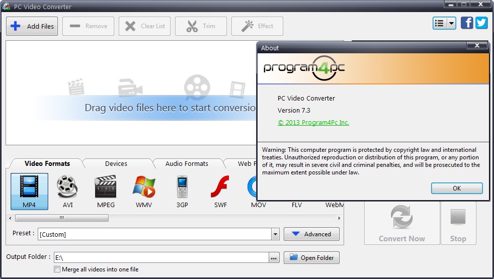 Program4Pc PC Video Converter 7.3