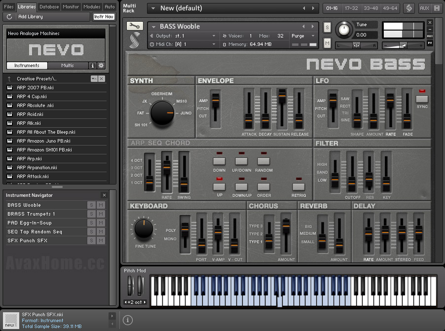 Samplephonics Nevo Analogue Machines KONTAKT