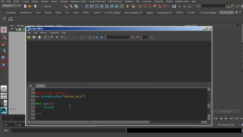 Enhancing Maya Toolsets with Python