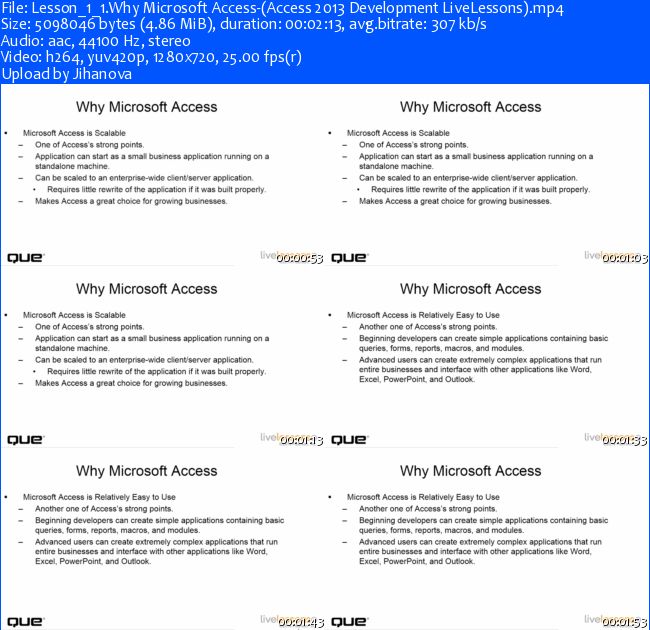 LiveLessons - Access 2013 Development Video Training