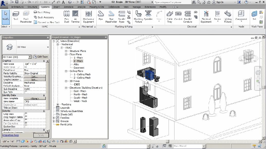 Modeling Plumbing Systems in Revit MEP