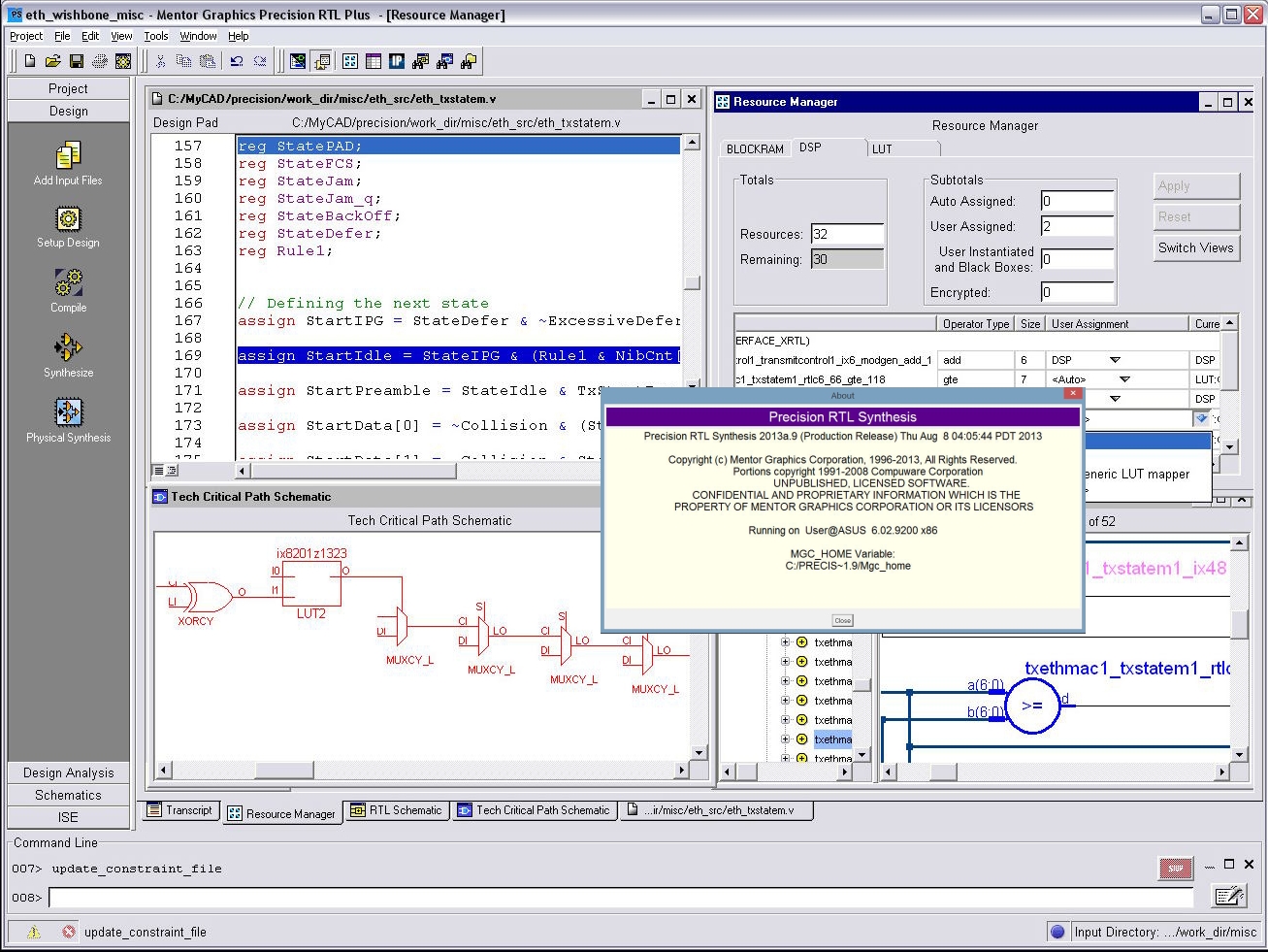 Mentor Graphics Precision RTL 2013a.9