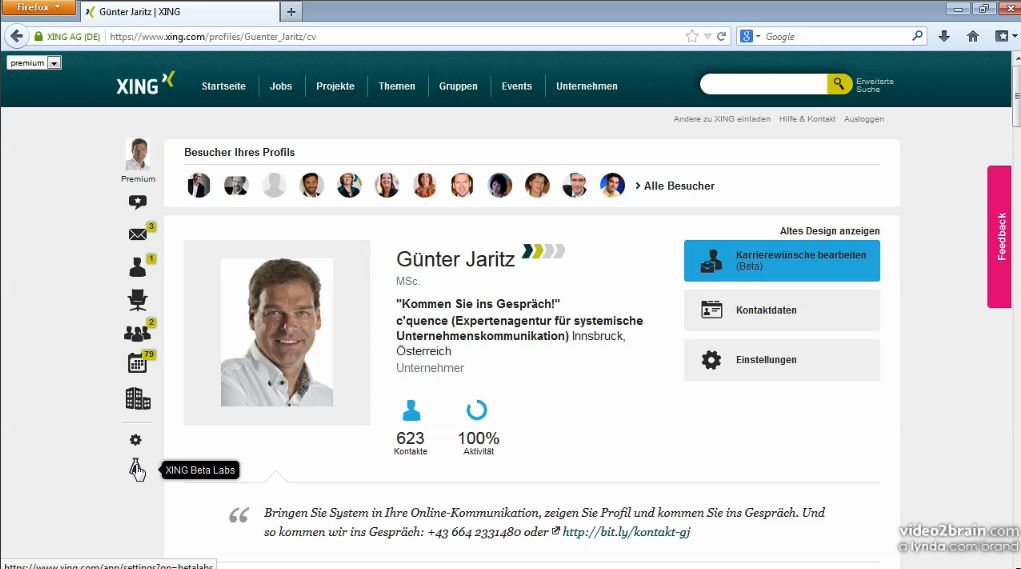  Mein optimales Profil auf LinkedIn und XING 