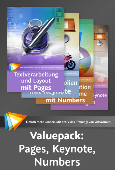 Valuepack: Pages, Keynote, Numbers Durchstarten im Office-Alltag