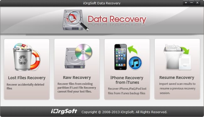 iOrgsoft Data Recovery 1.0.4