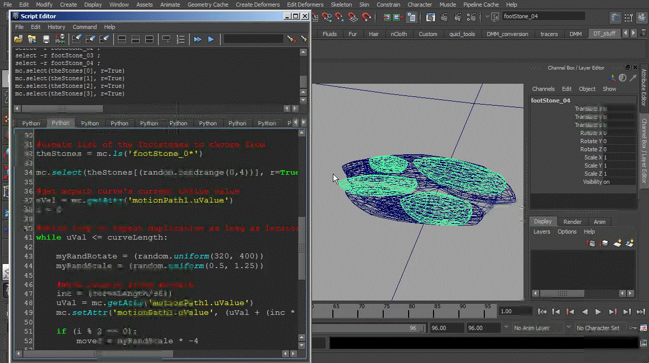 Populating Complex Environments Using Python in Maya