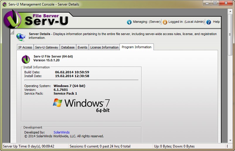 Serv-U File Server 15.0.1.20